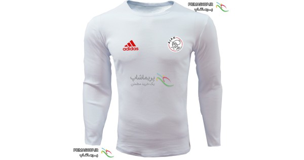 خرید تیشرت هواداری آژاکس سفید آستین بلند